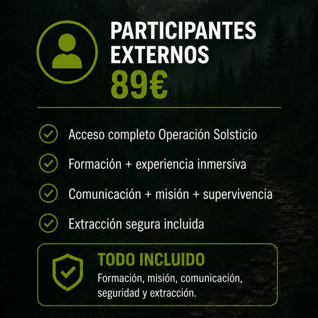 Precio curso supervivencia
